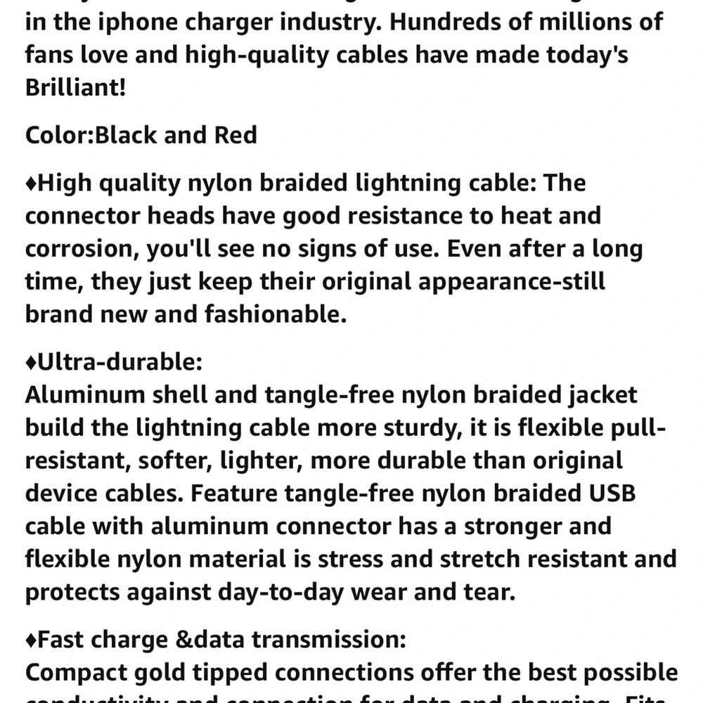 iPhone Charger Cables